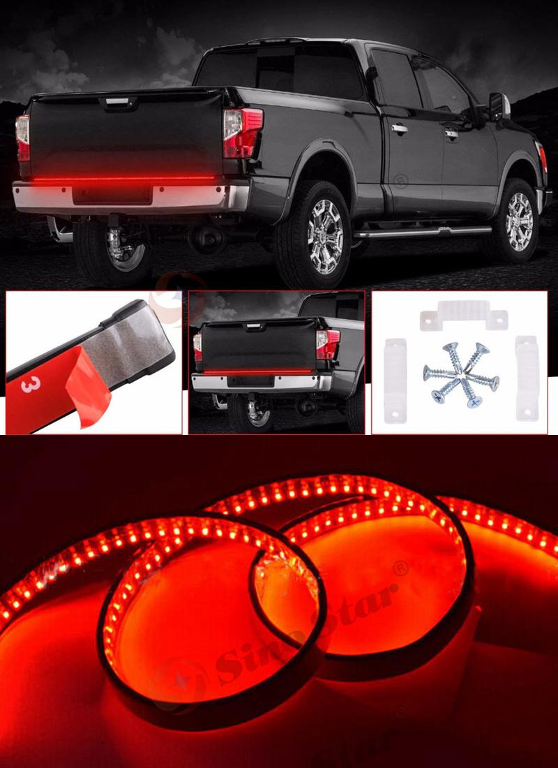 Sw71244820 48" Tailgate LED Strip Light Waterproof Triple Row Triple-Color 5-Function with Turn Signal for Truck Pickup Van