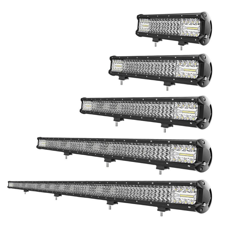 E-MARK 88W 114W 146W 194W 274W 12 Inch 15 Inch 20inch 29 Inch 44 Inch Super Bright 5D Quad Row LED Light Bar