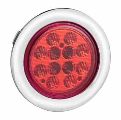 E-MARK Approval 10-30V 4 Inch Trailer Truck Forklift Tractor LED Round Turn Light Auto Light