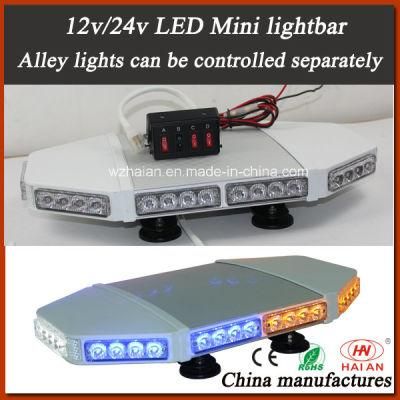 LED Flashing Beacon Mini Lightbar in Separately Control Alley Lights