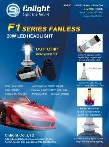 6000K Fan Less Design LED Bulb Car Headlights Conversion Kit