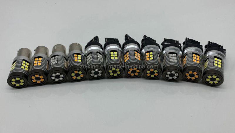 3157 T25 LED Dual Color Turn Signal Light Auto DRL White Amber Bulb Light Car Switchback