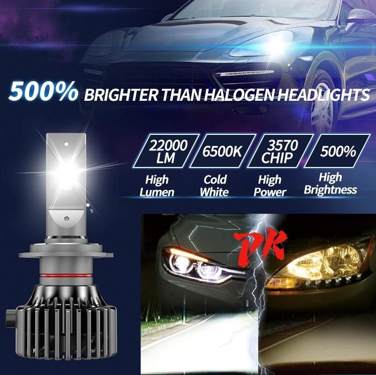 Factory High Brightness Fan Cooling 90W Car Lighting Accessories Headlight Bulb