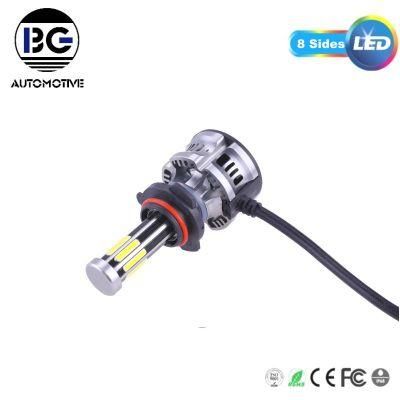 8 Sides-9006 Auto Lighting System LED for Car Headlight Good Quality Headlamp LED 12V