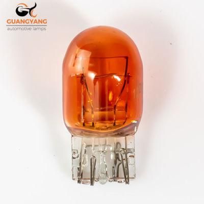 T20 Amber 7443 12V 21/5W Halogen Lamps Wy21/5W Auto Parking Bulbs