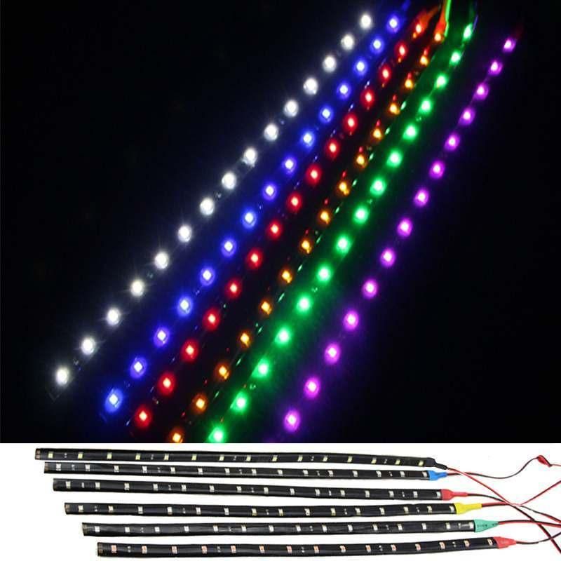 Waterproof Car Auto Decorative Flexible LED Light Strip 12V 30cm 15SMD Car LED Daytime Running Light Car LED Strip Light DRL