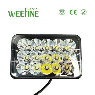 Weefine Factory Supply 45W 5inch 15LEDs Auto Offroad LED Work Headlight