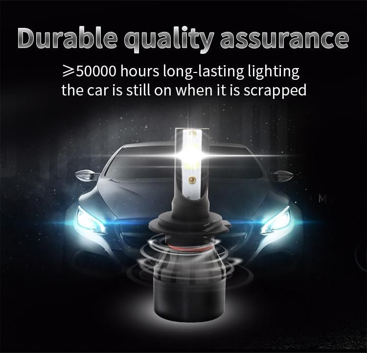 Haosj Headlights Kit De Luces LED PARA Autos Y Camionetas H7 H4 9005 9006 Moto LED 8000 Lm Automatic Headlights