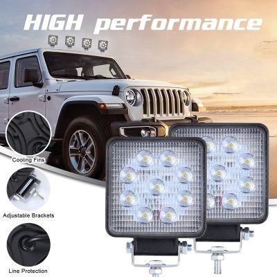 Car Accessories LED Spot Work Light Truck Tractor Boat Jeeps ATV SUV Offroad Fog Driving Working Lamp LED Tractor Light LED Driving Light