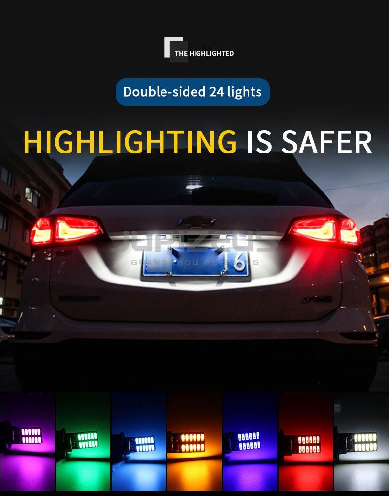 T10 4014 4SMD LED Chip Width Light Licence Plate Light Car Interior Light with Multi Color