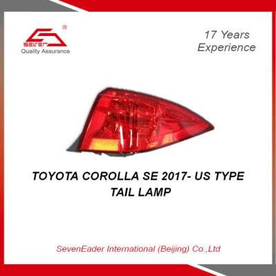 High Quality Auto Car Tail Light Lamp for Toyota Corolla Se 2017- Us Type