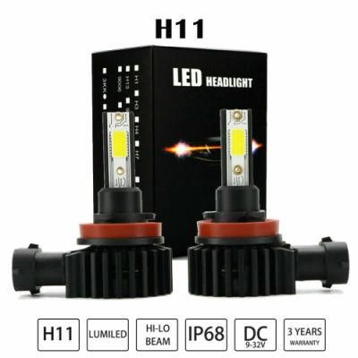 Powerful Canbus LED H4 COB Car Headlight Bulbs 9005 9006 12V 2 80W 15000lm LED Lamps 6500K