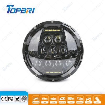 12V 7&quot; 75W LED Motorcycle Headlight for Offroad Car Agriculture DRL