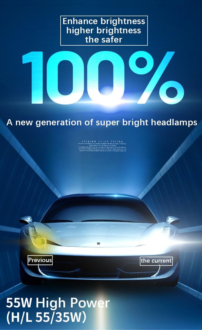 Carolyn P9 Bi-Xenon Projector Lens 110W Mini LED Projector LED Bulb DC12-24V Car Headlight