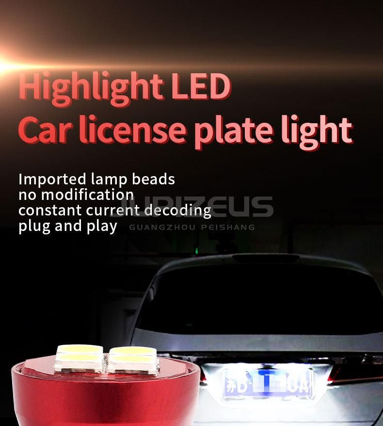 High Quality T10 194 168 W5w 3030 4SMD Canbus for LED License Plate Light