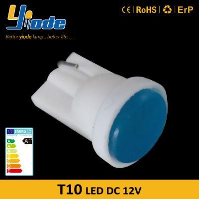 LED T10 Medium Base LED License Plate Bulb in Car Interior