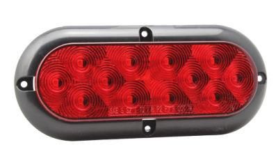 24V 12V 6inch Rear Tail Turn Indicator Oval LED Trailer Light Auto Lamp for Truck RV