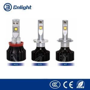 High Power LED Headlight H11 20W 6000K Auto LED Headlight Bulbs Fans Cooling 12V 24V Cars LED Head Light H11 Lighting