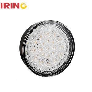 10-30V LED Round White Front Position Tail Light for Truck Trailer with E4