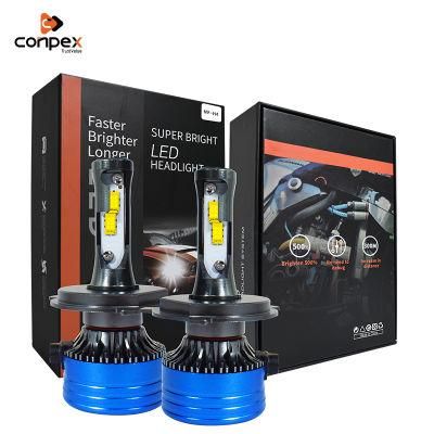 Conpex Universal Manufacturer H3 Lamp N9 Rts 3600lm 6000K Fan Cooling H4 LED Headlight Car