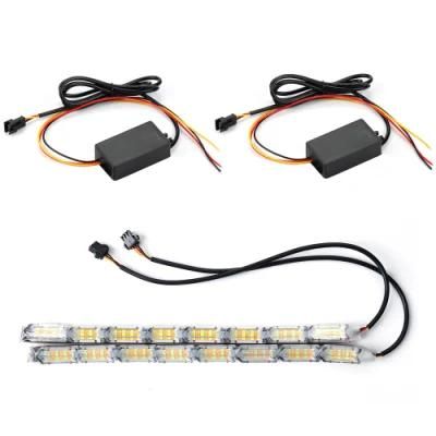 LED Running Turn Signal DRL with Turn Signals Flexible Running Lights Knight Rider LED Strip Light 2 PCS Running Lights DRL LED
