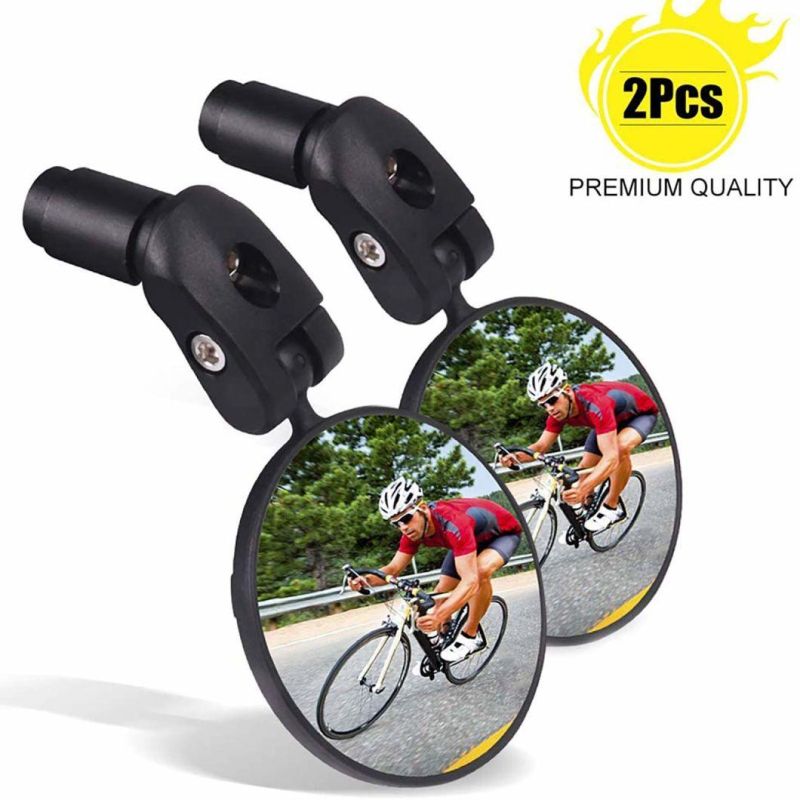 Bicycle Mirrors for Handlebars Adjustable Rotatable Bike Mirrors Handlebar Rearview Mirror