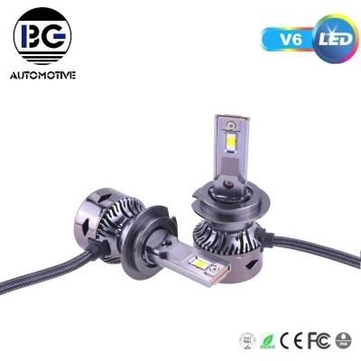 Car LED Headlight V6 Hight Quality H4 Double Light 9005 9006 LED Car Lamp