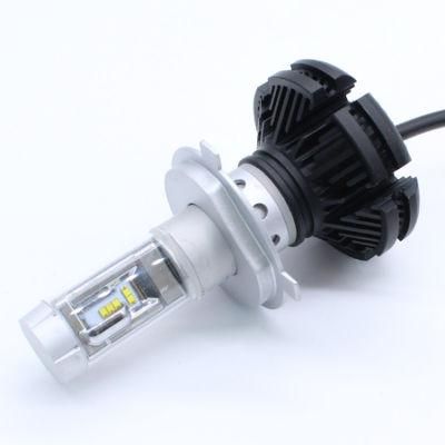 Fanless X3 LED Headlight 3color H7 H1 H11 Psx26 Double Beam LED Light Bulb