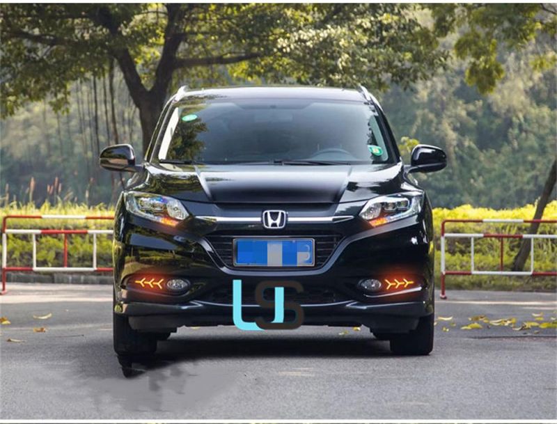 Front Bumper Fog Lamp Brake Reverse Turn Signal LED Daytime Running Light Kit for Honda Vezel Hrv Hr-V 2015-2016-2017-2018