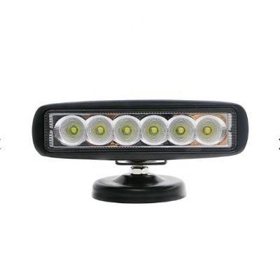 6 Inch LED Light Bar Offroad Spot 18W Bar LED Working Lights Beams Car Accessories for Truck ATV 4X4 SUV