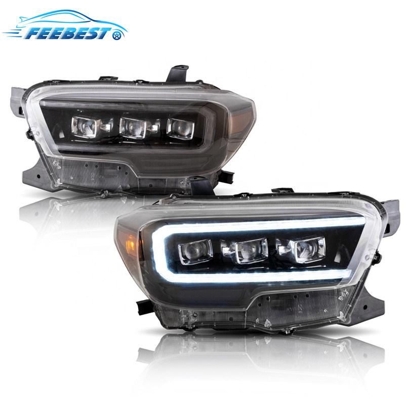 Factory Accessories for Car Lamp LED Headlight for Toyota Hilux Head Lamp Assembly 2015-up for Vigo with DRL Moving Turn Signal
