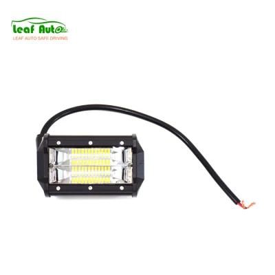 5inch 72W Spot Light Bar Work Light White Amber Offroad Light Bar for Offroad Truck Tractor 4X4 SUV Jeep ATV