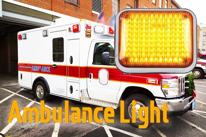 Haibang Amber Surface Mount Big Square LED Ambulance Light