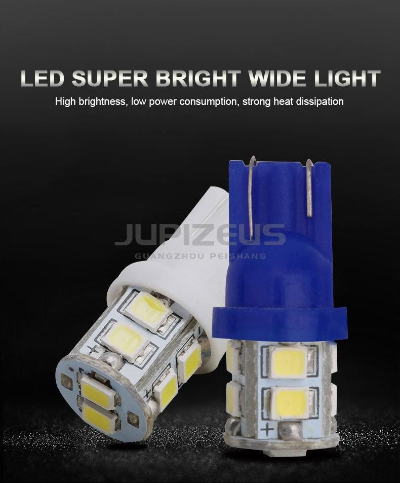 Auto Light Bulb Lamp 10 SMD LED T10 Wedge W5w 194 White Car Side Lights T10 LED on Sale