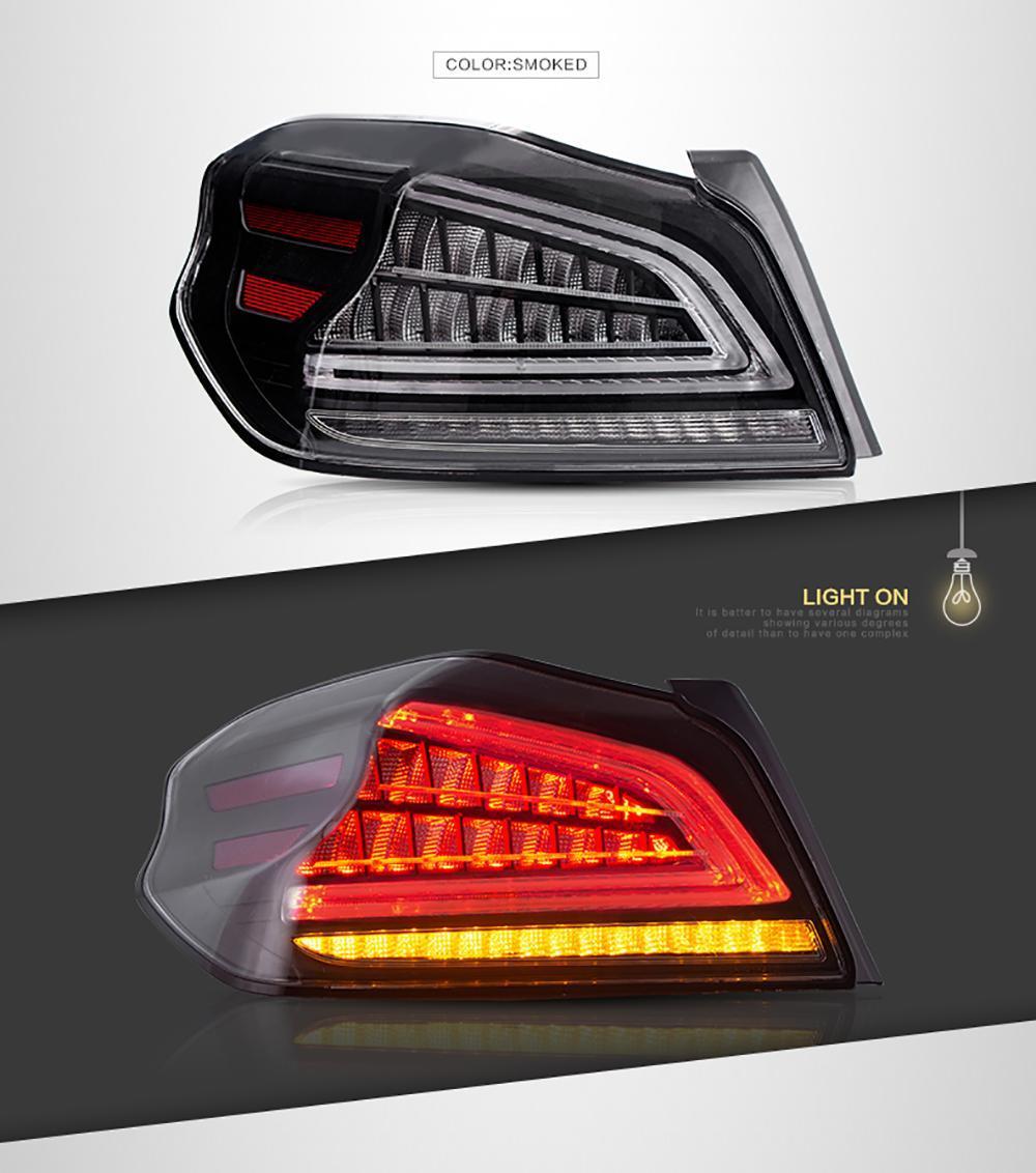 Car Tail Light for Wrx Taillight 2013-up Full LED