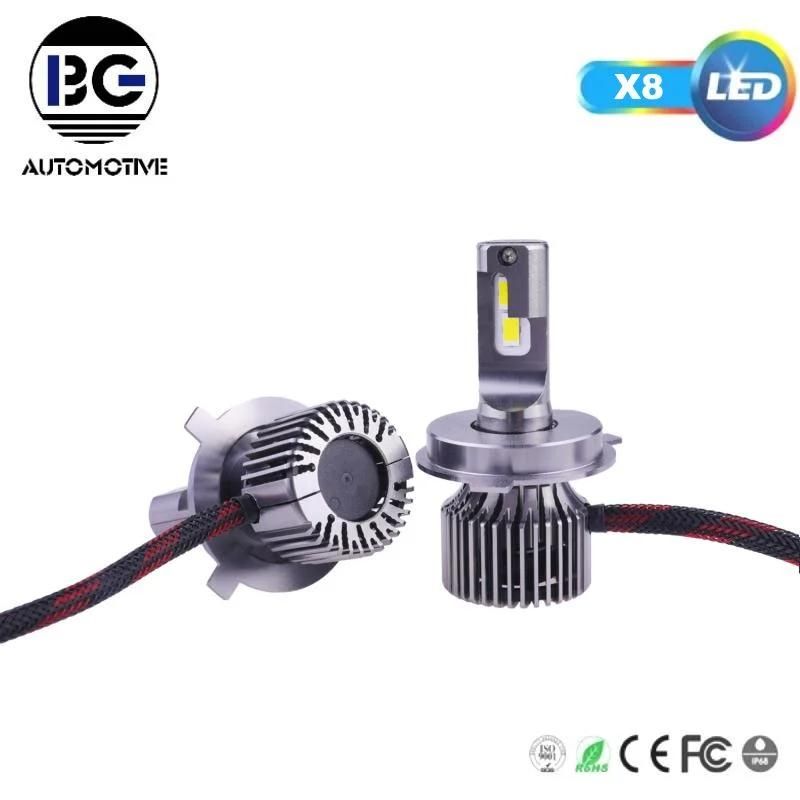 Car Light X8 H4 H7 H11 Auto Lighting System 100W 60000lm H1 H3 H8 H9 H11 9005 9006 12V LED Headlights