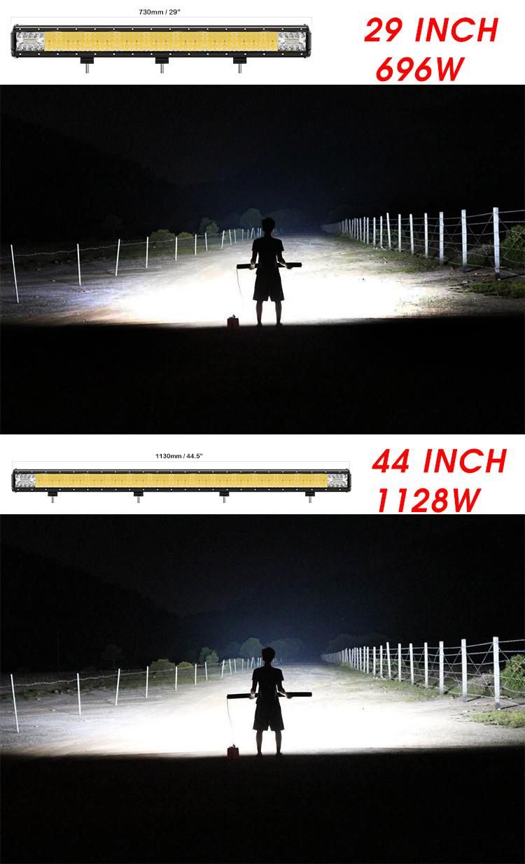 High Brightness Bottom Mounting Bracket 12 Volt 24V 15" 20" 29" 44" Offroad 4X4 4WD SUV Car LED Driving Light Bar for Truck