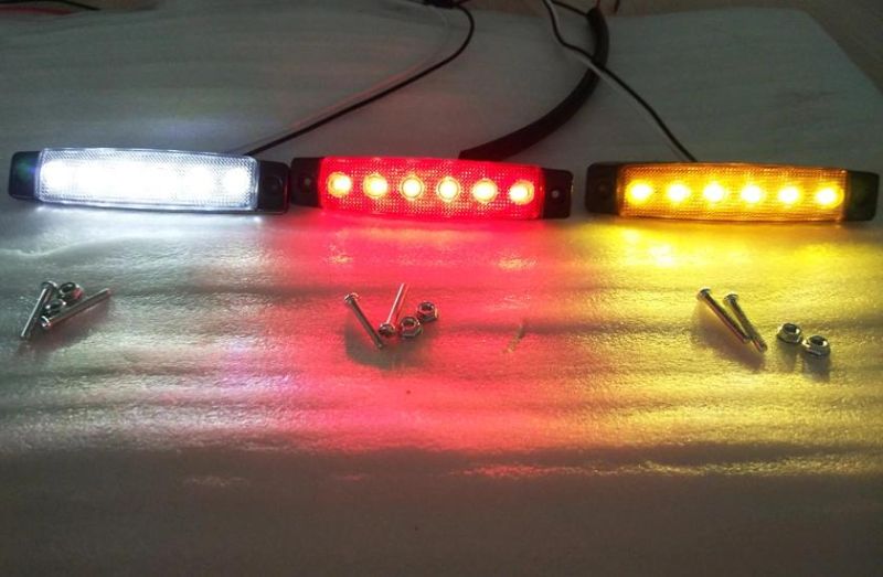 High Quality, Low Price and Small Weight 6LED Side Light 12V/24V/10-30V Truck Tailer Light