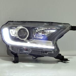 Ford 2015 Ranger Headlight Bixenon Projector Lens Car Head Lamps with LED Turn Indicator