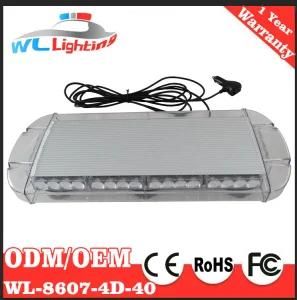 4D LED Mini Light Bar 40W Police Lightbar