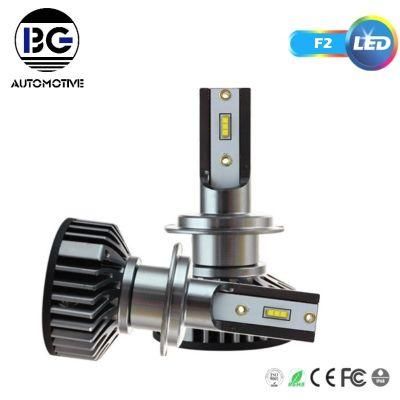 Car 8000lm 6000K F2 LED Headlights Bulbs for Cars H4 H7 9005 9006