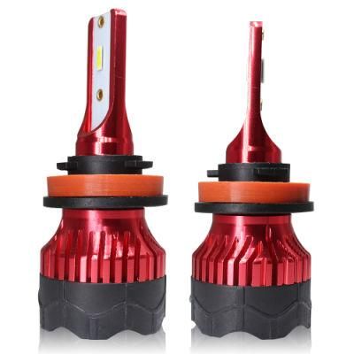 New K5 Automobile LED Headlight 2PCS Free Delivery 8000lm 72W H4 High Focus Light 6000K Imported Lamps