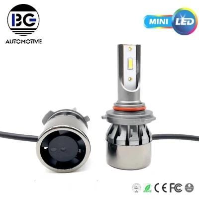 Auto Parts LED Headlight Bulb 6000K H7 H11 H3 9005 9006 Mini Car LED Headlights