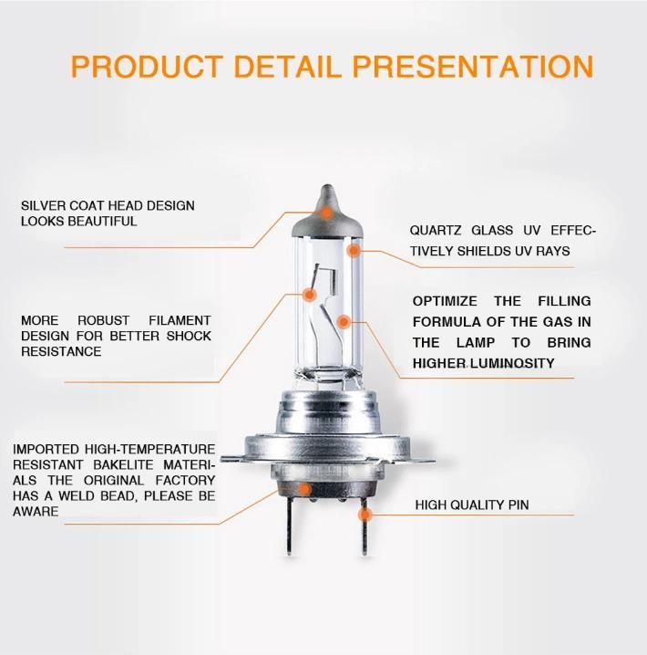 2PCS H7 LED Headlighthalogen Car Light Source Warm White 4200-4500K 55W Auto Fog Lamp Hight Power Car Headlight Lamp 12V