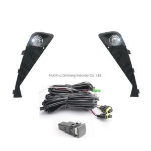 Front Bumper LED Fog Lights Driving Lamp Switch Lamp Bezel Kit Assembly for Toyota C-Hr Chr 2019 2020 2021