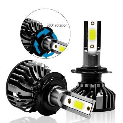 Car Headlight COB 8000lm 55W H4 LED H7 Canbus H1 H3 H8 H11 9005 9006 6000K 8000K Car LED Headlight Fog Light Bulbs