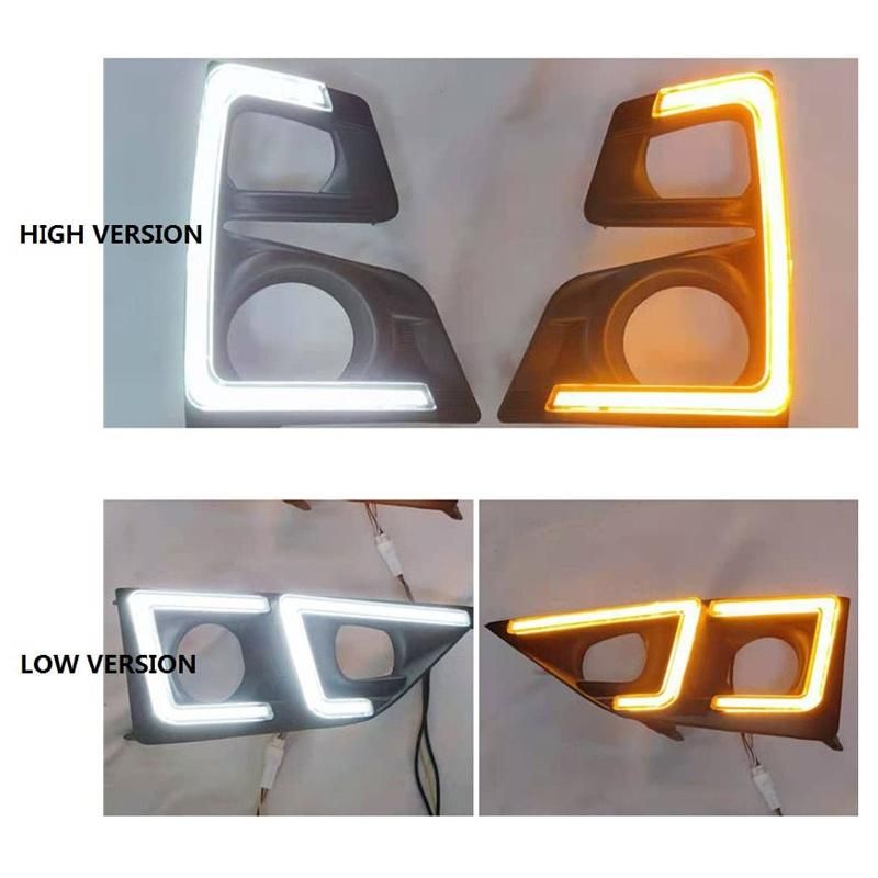 High Version Turn Signal LED Daytime Running Light Fog Lamp Light Cover for Isuzu D-Max Dmax 2020 2021