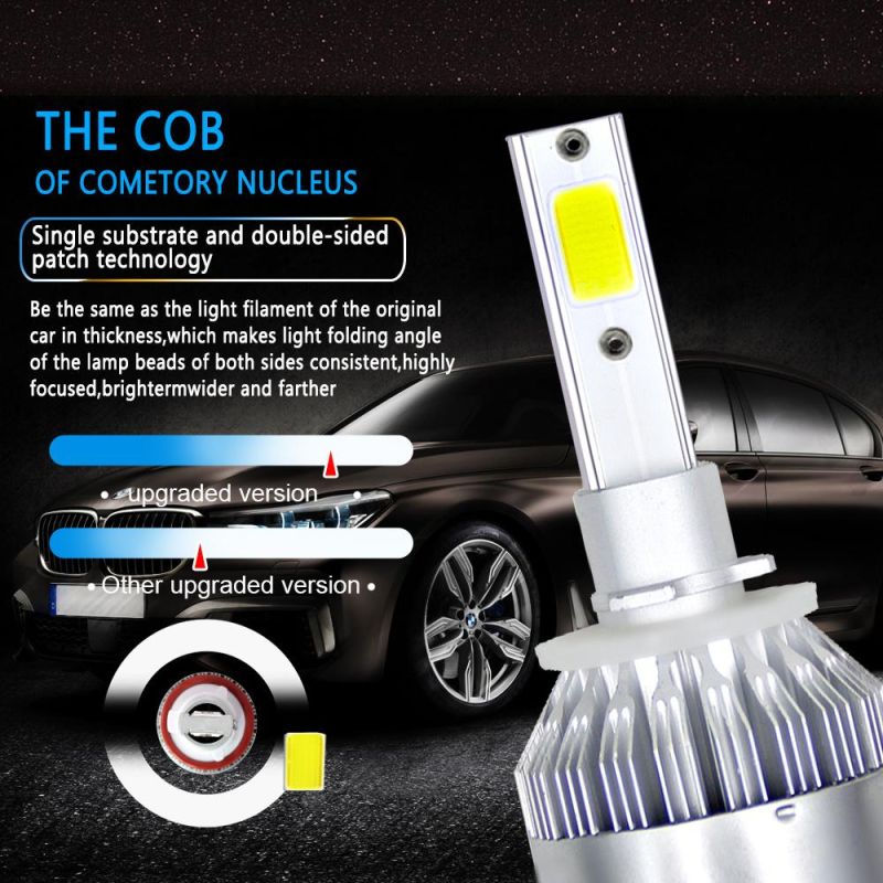 LED Headlight Super Bright Car Lamp C6 Auto Headlight