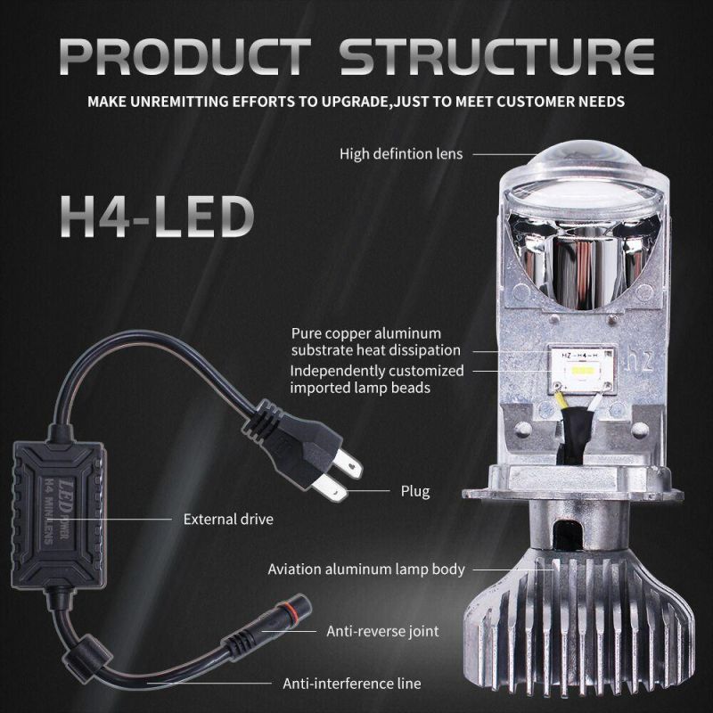 Rx4 H4 Projector Lens for Car LED Light H11 H7 Lens