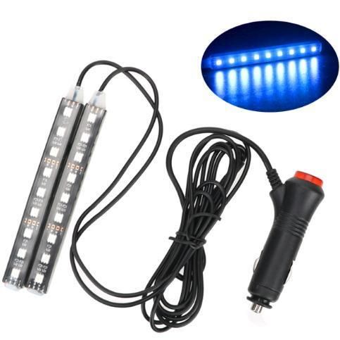 Car Interior Light LED Car Foot Light 9 LED 17cm Ambient Light Remote Control/APP/Music Voice Control Optional